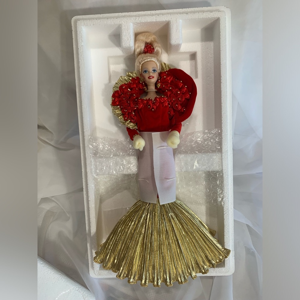 Barbie 50th Golden Anniversary porcelain doll Limited Edition  1995
